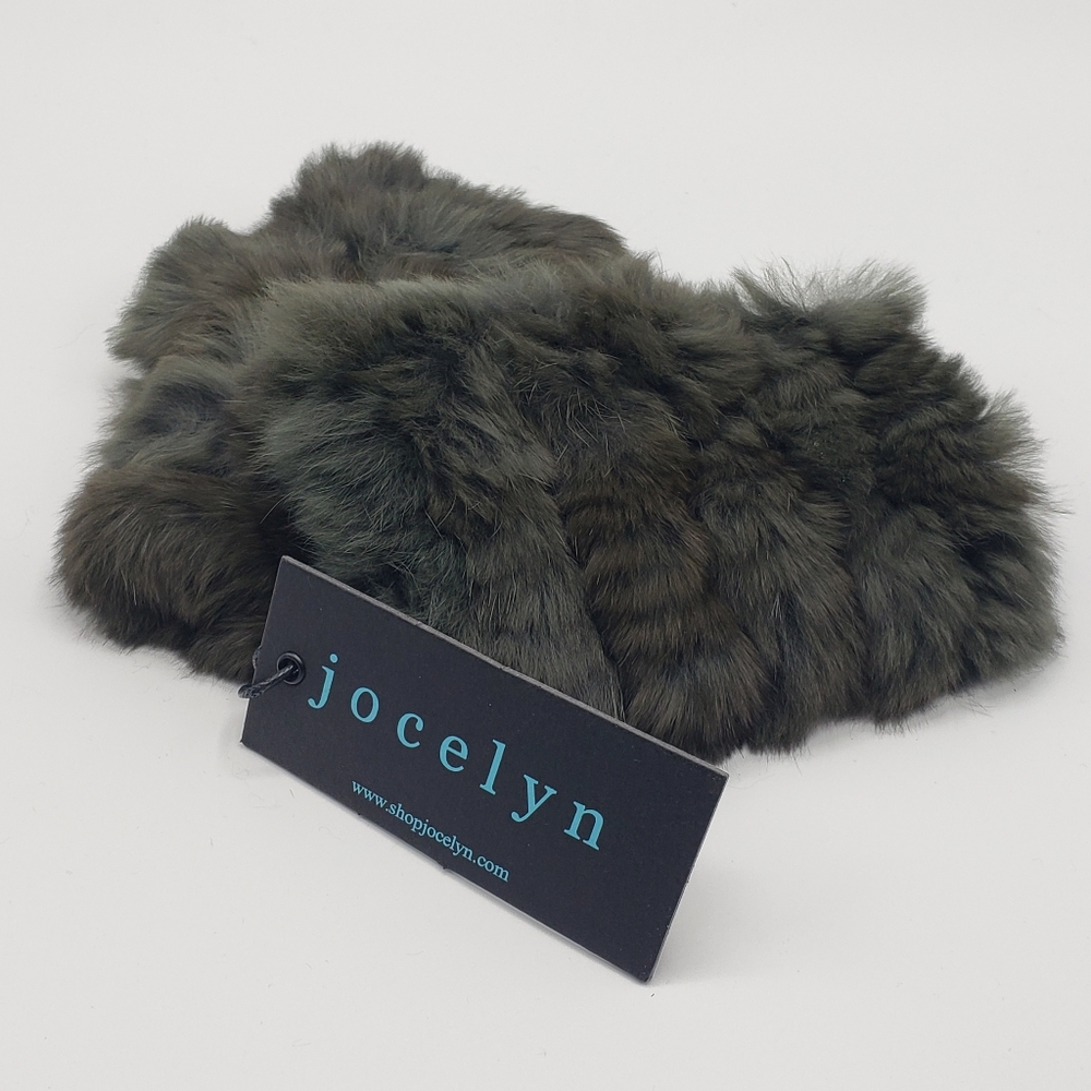 Jocelyn Jacmpr Rabbit Fur Fingerless Gloves